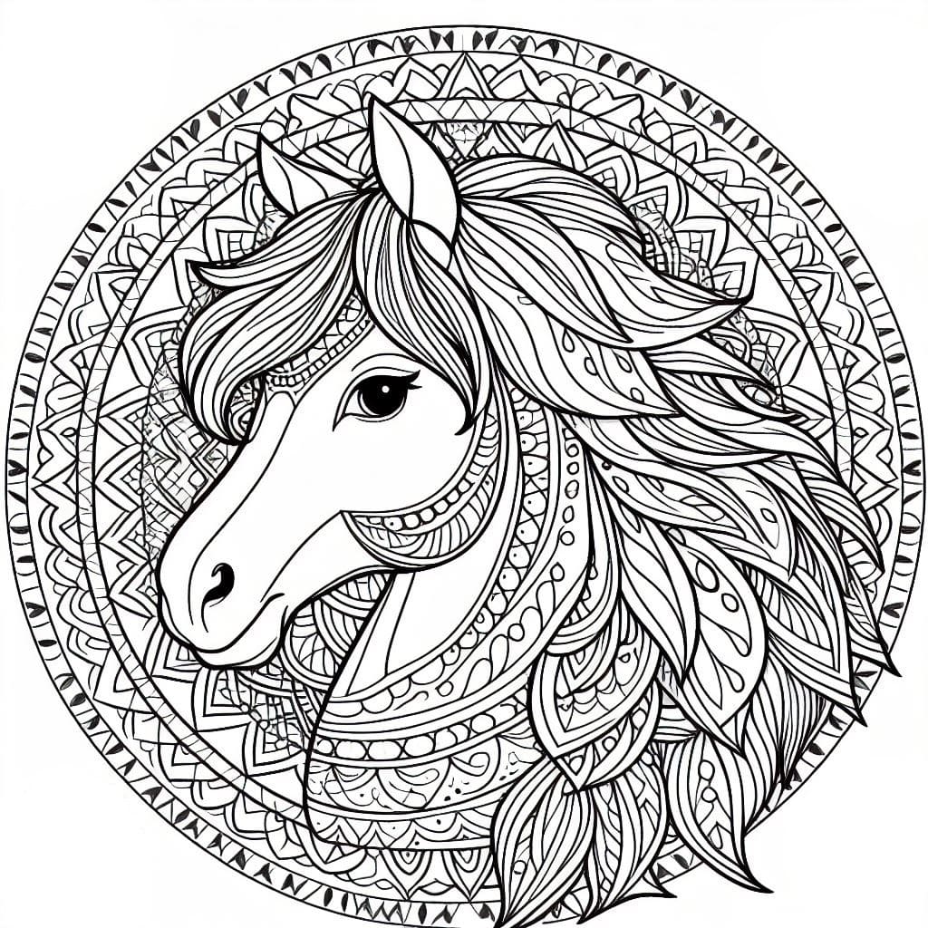 Mandalas Cheval 37
